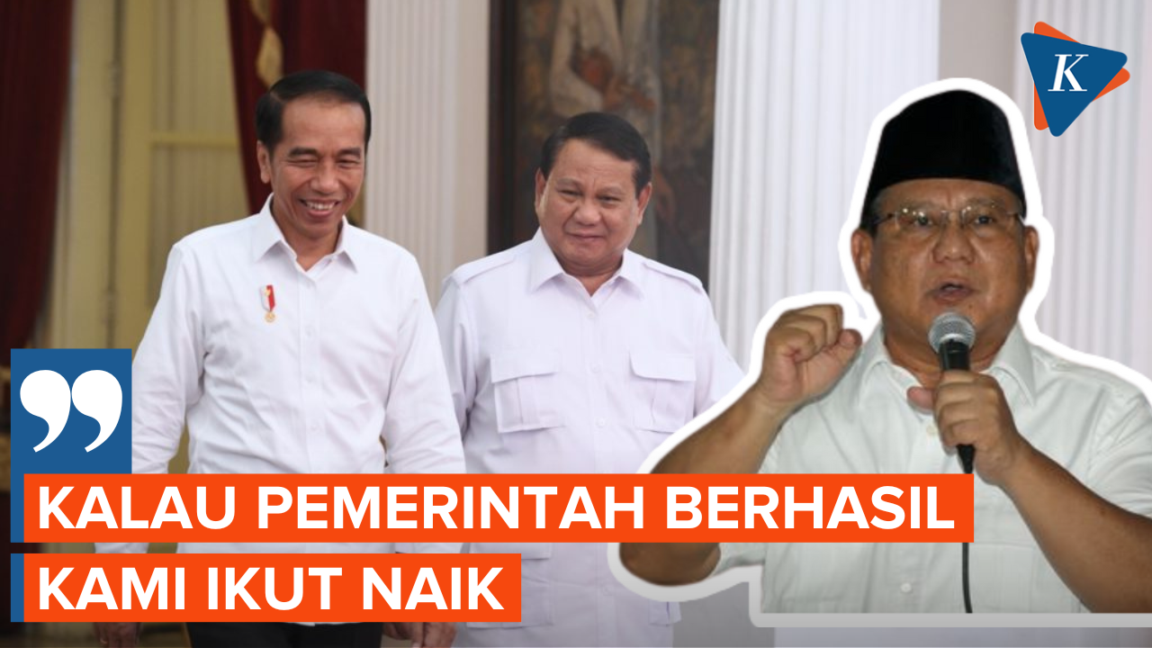 Prabowo Akui Elektabilitas Naik karena Jadi Menteri Jokowi