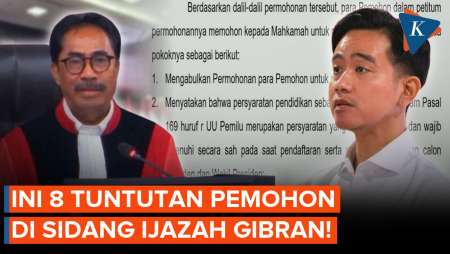 Gugatan Ijazah Gibran Tidak Diterima MK, Ini 8 Tuntutan Pemohon!