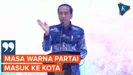 Jokowi: Kalau Saya Masuk ke Kota, dari Catnya Saja Sudah Tahu Partai Apa