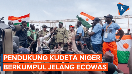 Pendukung Kudeta Niger Berkumpul Menjelang Tenggat Waktu Ecowas