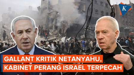Kabinet Perang Israel Terpecah, Menhan Gallant Kritik Rencana Netanyahu di Gaza