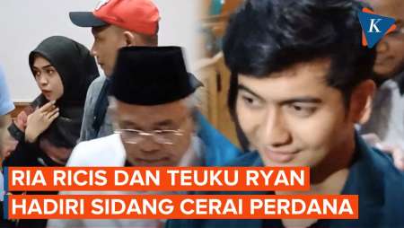 Momen Ria Ricis dan Teuku Ryan Hadiri Sidang Cerai