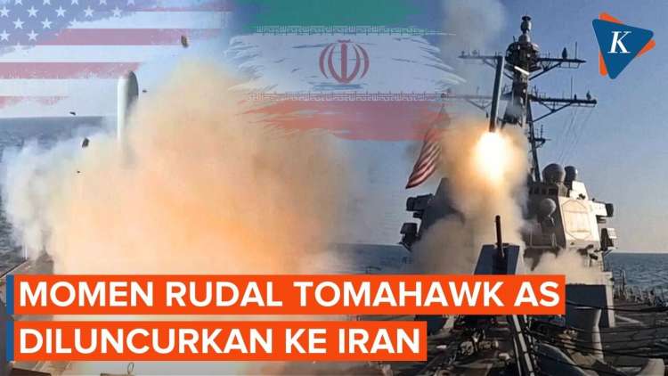 Detik-detik Rudal Tomahawk AS Lancarkan Serangan ke Iran