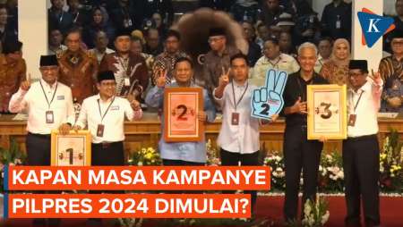 Pasangan Capres-Cawapres Sudah Dapat Nomor Urut, Kapan Masa Kampanye?