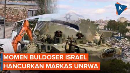Pasukan Israel Ratakan Markas Badan PBB Di Yerusalem Palestina
