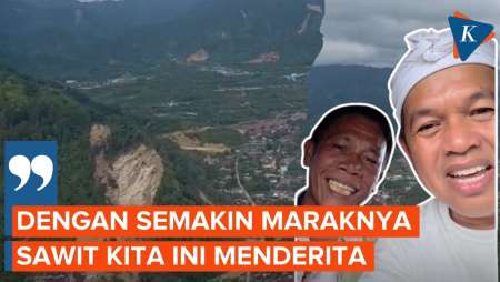 Pantau Tapteng Dari Udara, KDM Sebut Sawit Bikin Rakyat Menderita