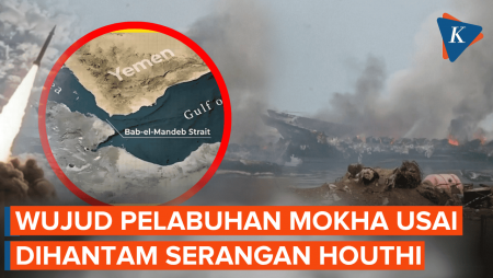 Houthi Mengamuk, Penampakan Kerusakan Pelabuhan di Laut Merah Diporak-porandakan Rudal