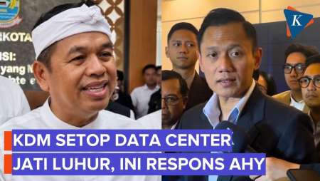 Proyek Data Center AI Jatiluhur Disetop Dedi Mulyadi, AHY: Jangan Rugikan Lingkungan