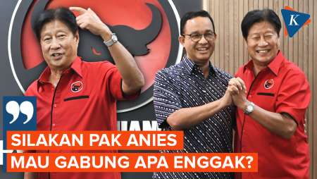 Senyum Mengembang Anies dan Ketua DPD PDI-P Jakarta, Pertanda Cocok?