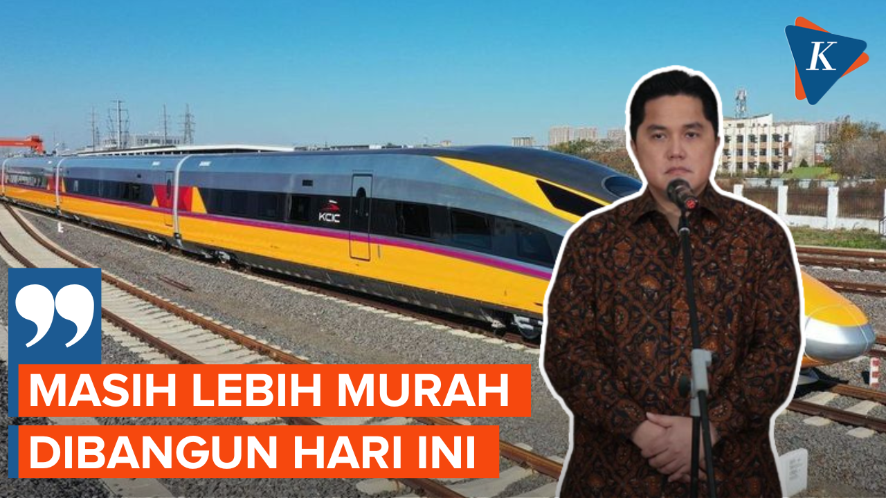 Erick Thohir Komentari Pembengkakan Biaya Proyek Kereta Cepat Jakarta Bandung