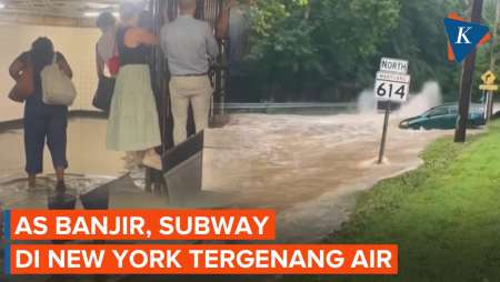 Subway New York Kebanjiran, Kendaraan Terendam Air di DC