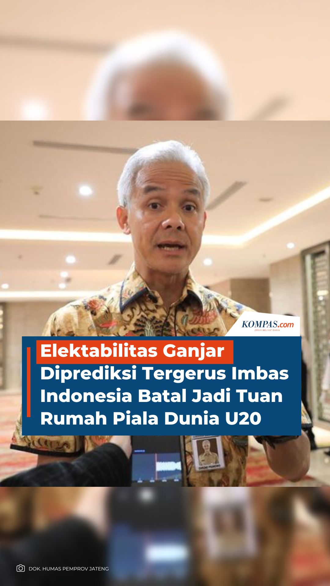 Elektabilitas Ganjar Diprediksi Tergerus Imbas Indonesia Batal Jadi Tuan Rumah Piala Dunia U20