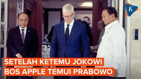 Setelah Bertemu Jokowi, Bos Apple Tim Cook Temui Prabowo Subianto
