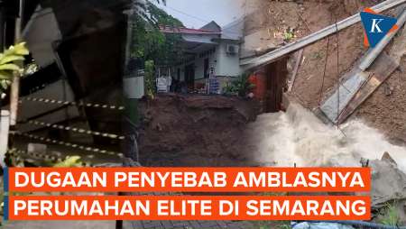 Perumahan Amblas di Semarang Diduga Dibangun di Atas Sungai