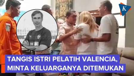 Tangis Istri Pelatih Valencia, Minta Gubernur NTT Temukan Suami Dan Anaknya Yang Tenggelam