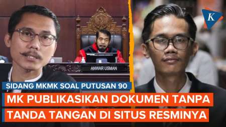 Pelapor Ungkap MK Publikasikan Dokumen Almas Tsaqibbirru yang Tanpa Tanda Tangan di Situs Resmi