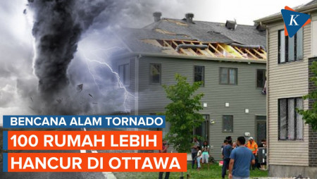 Tornado di Pinggir Kota Ottawa Rusak Seratusan Rumah Warga