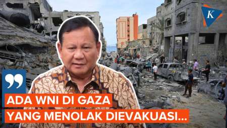 Prabowo Sebut Pelayan Kesehatan di Gaza Menolak Dievakuasi