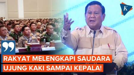 Tegas! Prabowo Ingatkan TNI-Polri, Rakyat yang Beri Mereka Gaji dan Makan