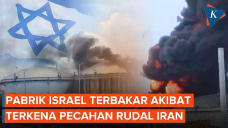 Kondisi Terkini Israel: Pecahan Rudal Iran Hantam Pabrik Industri Hingga Terbakar Hebat!