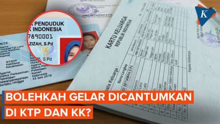 Ini Gelar Yang Boleh Dicantumkan Di KTP Dan KK!