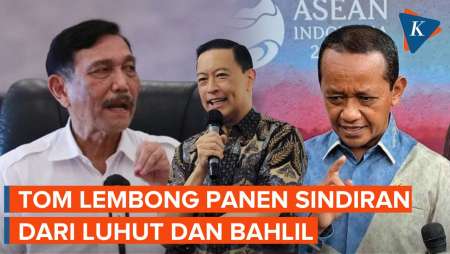 Luhut dan Bahlil Kompak Sindir Tom Lembong 