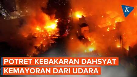 [FULL] Penampakan Kebakaran Dahsyat Kemayoran Yang Hanguskan 250 Rumah