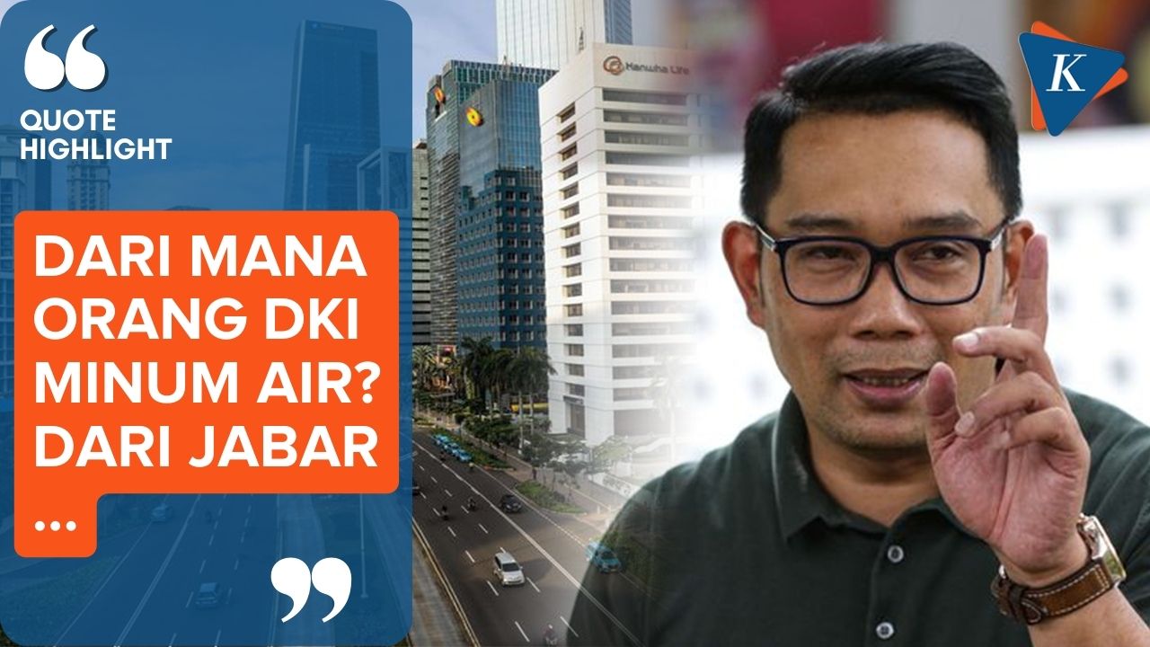 Kata Ridwan Kamil Sumber Minum Warga Jakarta dari Jawa Barat, Kok Bisa?