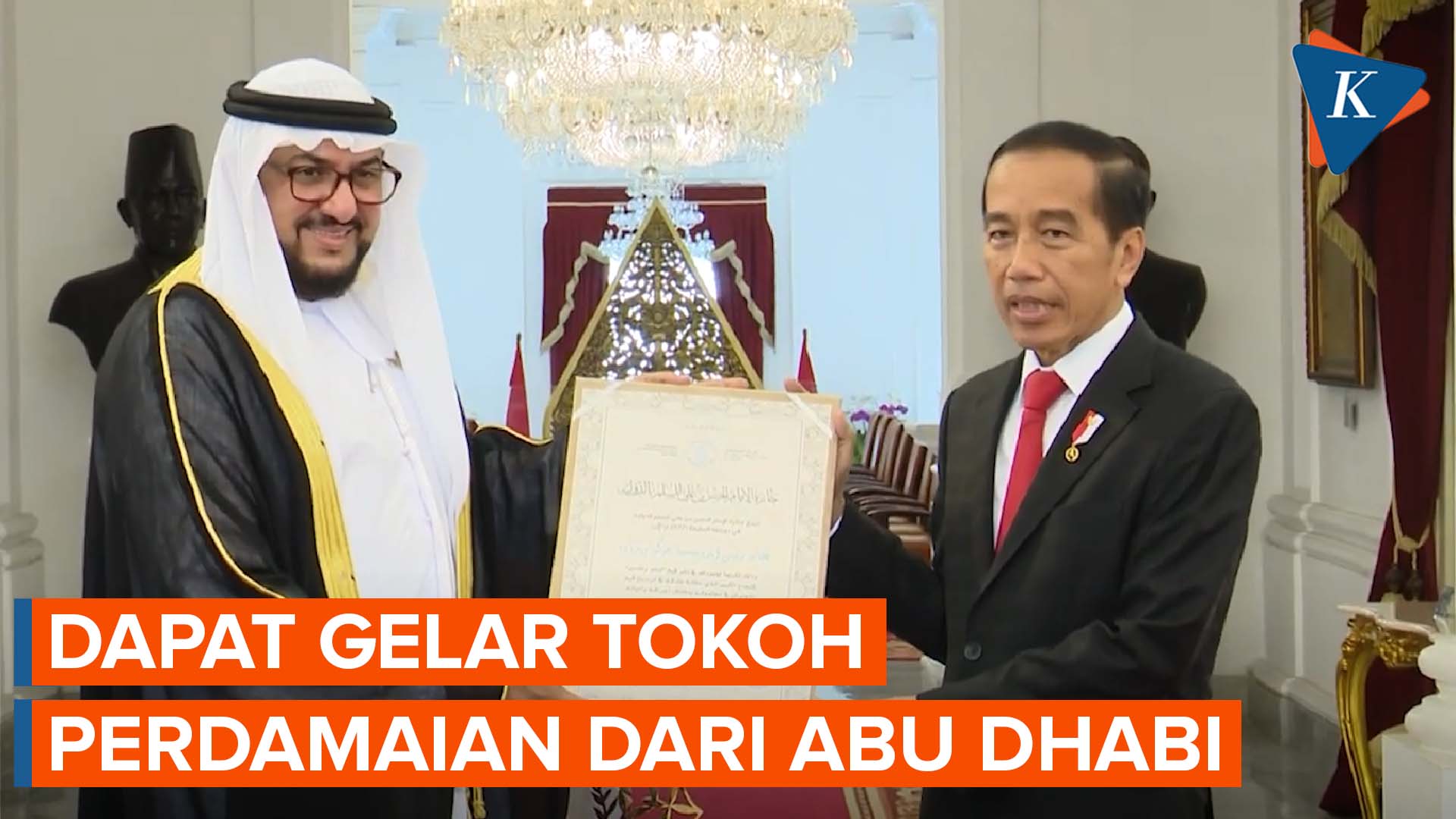 Jokowi Dapat Gelar Tokoh Perdamaian Internasional dari Abu Dhabi
