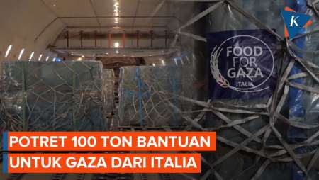 Detik-detik Italia Kirim 100 Ton Bantuan di Tengah Rencana Israel 