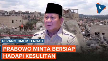 Prabowo Ingatkan Rakyat Bersiap Hadapi Kesulitan akibat Perang Timur Tengah