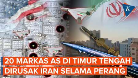 20 Fasilitas Militer AS Rusak Selama Perang Iran