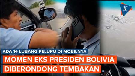 Detik-detik Eks Presiden Bolivia Evo Morales Diberondong Tembakan, Ada 14 Lubang Peluru di Mobilnya