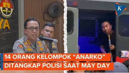 Polda Metro Tangkap 14 Penyusup dalam Aksi May Day di DPR