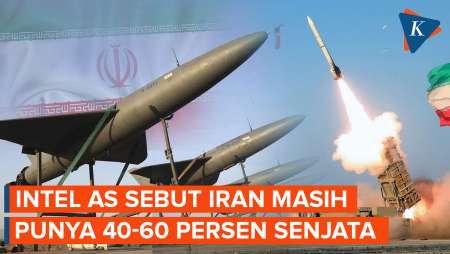 Intelijen AS Sebut Iran Masih Punya 40–60 Persen Senjata Jelang Akhir Gencatan Senjata