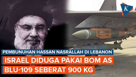 Israel Jatuhkan Bom AS Seberat 900 Kg untuk Bunuh Hassan Nasrallah di Lebanon