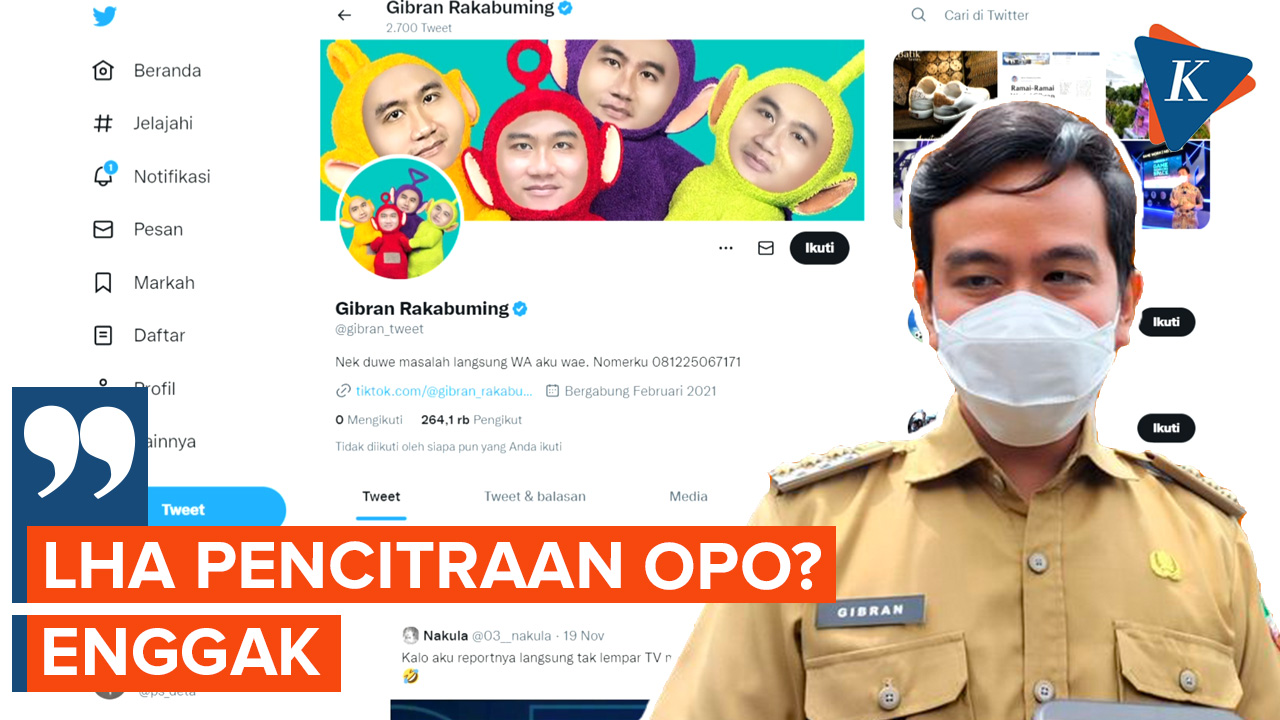 Aktif di Media Sosial, Gibran Ogah Dibilang Pencitraan