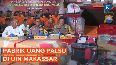 15 Tersangka Ditangkap Terkait Pabrik Uang Palsu di UIN Makassar