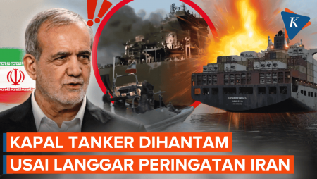 Bukti Ketegasan Iran di Selat Hormuz, Tanker Langgar Aturan Langsung Dibombardir