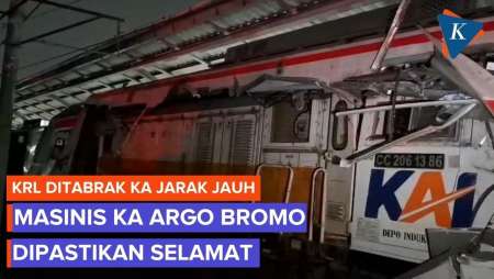 KAI Pastikan Masinis KA Argo Bromo Anggrek Selamat Usai Tabrak KRL Di Bekasi
