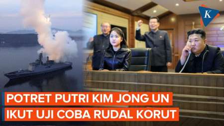 Momen Putri Kim Jong Un Ikut Saksikan Uji Coba Rudal Strategis Korut