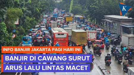 Banjir Di Cawang Jakarta Surut Pagi Ini, Arus Lalu Lintas Macet