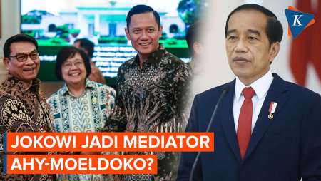 Jokowi Jadi “Juru Damai” Konflik AHY dan Moeldoko?