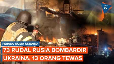 Ukraina Porak-poranda "Dihajar" Rudal-Drone Rusia, 13 Orang Tewas