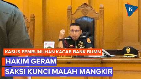 Saksi Kunci Pembunuhan Kacab BUMN Mangkir, Hakim Geram