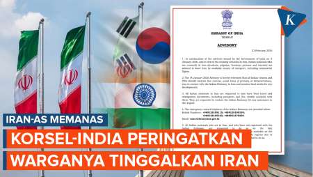 Khawatir Serangan AS, Korsel Dan India Perintahkan Warganya Tinggalkan Iran