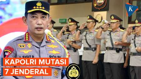 Kapolri Mutasi 7 Jenderal, Ini Daftarnya!