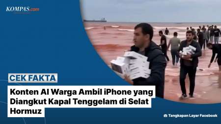 [Klarifikasi] Warga Ambil iPhone yang Diangkut Kapal Tenggelam di Selat Hormuz