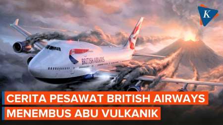 Pesawat Tak Sadar Tembus Abu Vulkanik, Mesin Mati Total Di Ketinggian 37.000 Kaki
