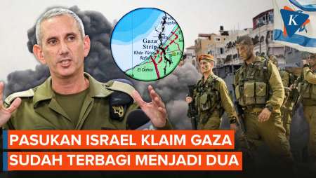 Klaim Gaza Sudah Dikepung, Juru Bicara IDF: Gaza Sudah Terbelah Jadi Dua